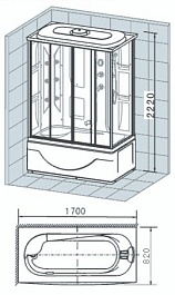 Appollo Душевая кабина TS-170WB – фотография-2