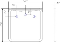 Vigo Зеркало Bora Luxe 600 – фотография-5