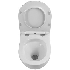 BelBagno Унитаз подвесной Amanda BB051CH-TOR-FC/BB051SC безободковый, смыв TORNADO – фотография-7