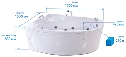 Triton Акриловая ванна Изабель 170 R – фотография-12
