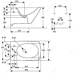 Jacob Delafon Биде подвесное Ove E1586 – фотография-3