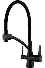 Gappo Смеситель для кухни G4398-16 черный – фотография-1