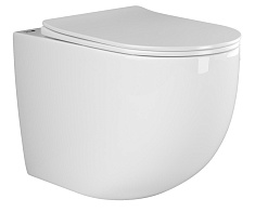 Ceramicanova Напольный приставной унитаз Mia Rimless CN1810 белый