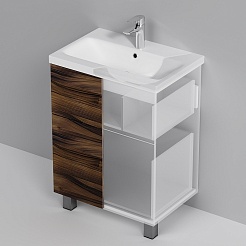 Am.Pm Тумба с раковиной Gem 60 орех – фотография-7