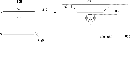 Brevita Мебель для ванной Victory 60 подвесная серый кашемир – картинка-15