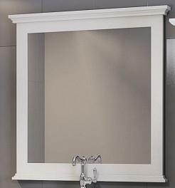 Opadiris Зеркало для ванной Палермо 90 белое – фотография-1