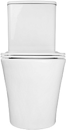 Azario Унитаз-компакт Anteo Round AZ-1219A безободковый с бачком с сиденьем микролифт белый – фотография-6