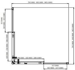 Aquatek Душевой уголок Ария 80x80 AQ ARI KV 08020CH профиль хром стекло прозрачное – фотография-11