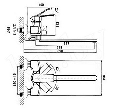 D&K Смеситель "Nurnberg Bayern DA1143301" для ванны – фотография-2
