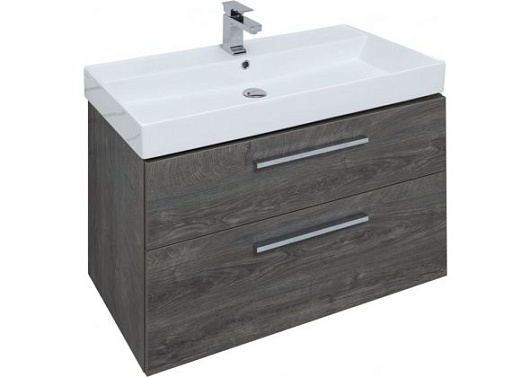 Aquanet Мебель для ванной Nova 90 дуб рошелье – картинка-9