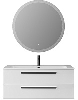 BelBagno Мебель для ванной Eco Cer-N 120 CZR-8073-120 bianco lucido ручки чёрные