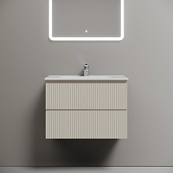 Sancos Мебель для ванной Snob R 70 beige soft – фотография-5