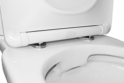 Azario Унитаз-компакт Wandy AZ-56D безободковый с бачком с сиденьем микролифт белый – фотография-12