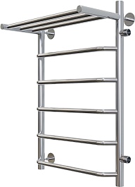 Aringa Полотенцесушитель водяной Римини 50x80x50 AR03025CH с полкой хром – фотография-2