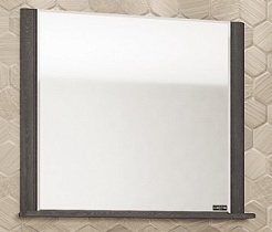 СанТа Зеркало с полкой Венера 80 дуб шале графит – фотография-1