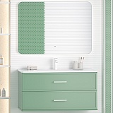 Brevita Мебель для ванной Verde 100 подвесная зеленая