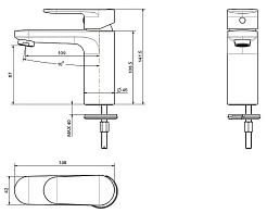 Aquatek Смеситель для раковины Ника AQ1810MB черный матовый – фотография-2