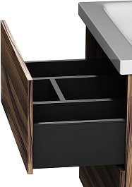 Am.Pm Тумба под раковину Gem 60 подвесная орех – фотография-7