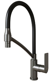 Mixline Смеситель для кухни 35k ML33-108GR "City Graphite" графит – фотография-1