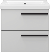 Misty Тумба под раковину Ненси 60 подвесная серая матовая