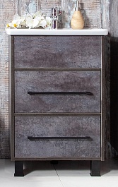 Бриклаер Тумба с раковиной Чили 60 цемент – фотография-1