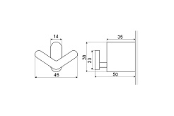 Excellent Крючок KOBO DOEX.1702CR хром – фотография-2