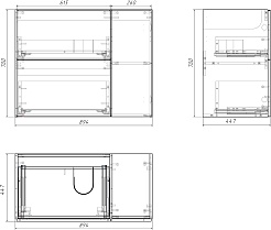 Grossman Мебель для ванной Адель 90 белая – фотография-14