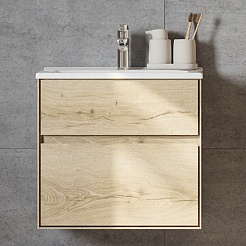 Акватон Тумба с раковиной Либерти 60 дуб эльвезия – фотография-3