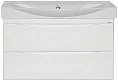 Misty Тумба с раковиной Элвис 105 белая подвесная