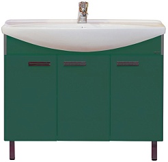 Misty Тумба для умывальника Джулия 105 зеленая – фотография-1