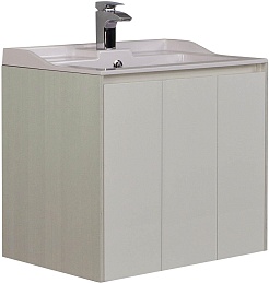 Акватон Тумба с раковиной "Фабиа 80" выбеленное дерево – фотография-1