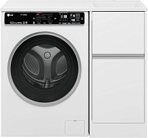 Misty Тумба с раковиной под стиральную машину Ингрид 100 R белая