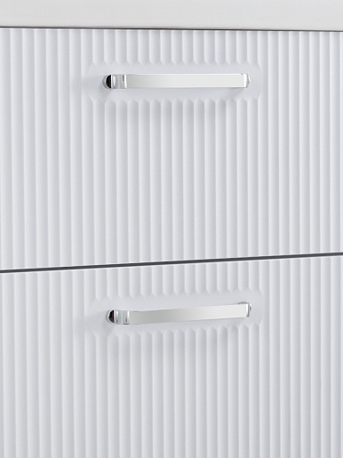 BelBagno Тумба с раковиной Due 50 подвесная Bianco Lucido ручки Хром полированный – фотография-6