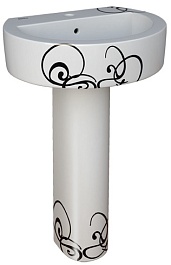 Della Пьедестал для раковины Globus джаз, черный – фотография-2