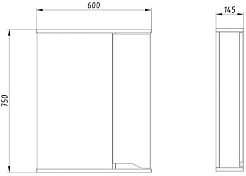 ASB-Mebel Мебель для ванной Бари 60 2.0 белая – фотография-12