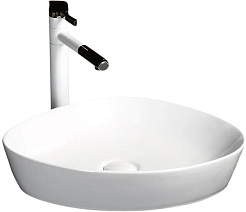 Ceruttispa Раковина накладная 50 CR0021C белая – фотография-1