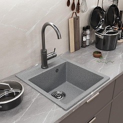 Mixline Мойка кухонная ML-GM28 темно-серая – фотография-4