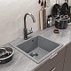 Mixline Мойка кухонная ML-GM28 темно-серая – фотография-9
