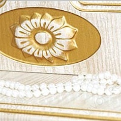 Misty Зеркало для ванной Roma 75 ясень патина – фотография-3