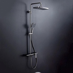 Gappo Душевая стойка G96 G2496-19 оружейная сталь – фотография-2