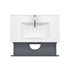 Зов Тумба под раковину Дион 60 подвесная под столешницу матовый графит/дуб – фотография-3