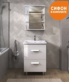 Vigo Мебель для ванной Nova 2-600 белая – фотография-2