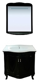 Misty Тумба с раковиной Дайна 85 черная – фотография-2