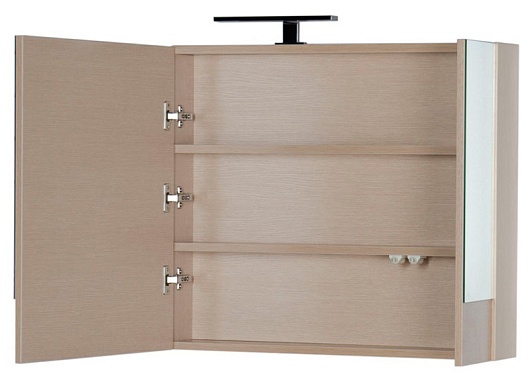 Aquanet Зеркальный шкаф "Нота 100" камерино светлый дуб – картинка-3