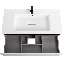 Cezares Тумба под раковину Slider 100 подвесная белая – фотография-7