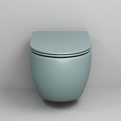 Grossman Унитаз подвесной Color GR-4455MNMS мятный матовый – фотография-4