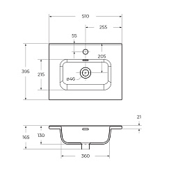 BelBagno Тумба с раковиной Kraft 39-50 подвесная Темно-Серый матовый с раковиной BB500/390ETL – фотография-3
