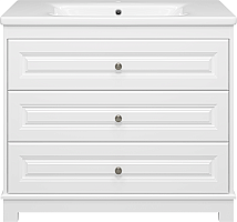 Misty Тумба с раковиной Ларго 100 белая