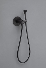 Allen Brau Смеситель с гигиеническим душем Thermo Rund 5.60001-31 (с внутренней частью) чёрный – фотография-2