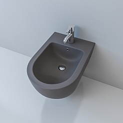 Esbano Биде подвесное Garcia серое матовое – фотография-4